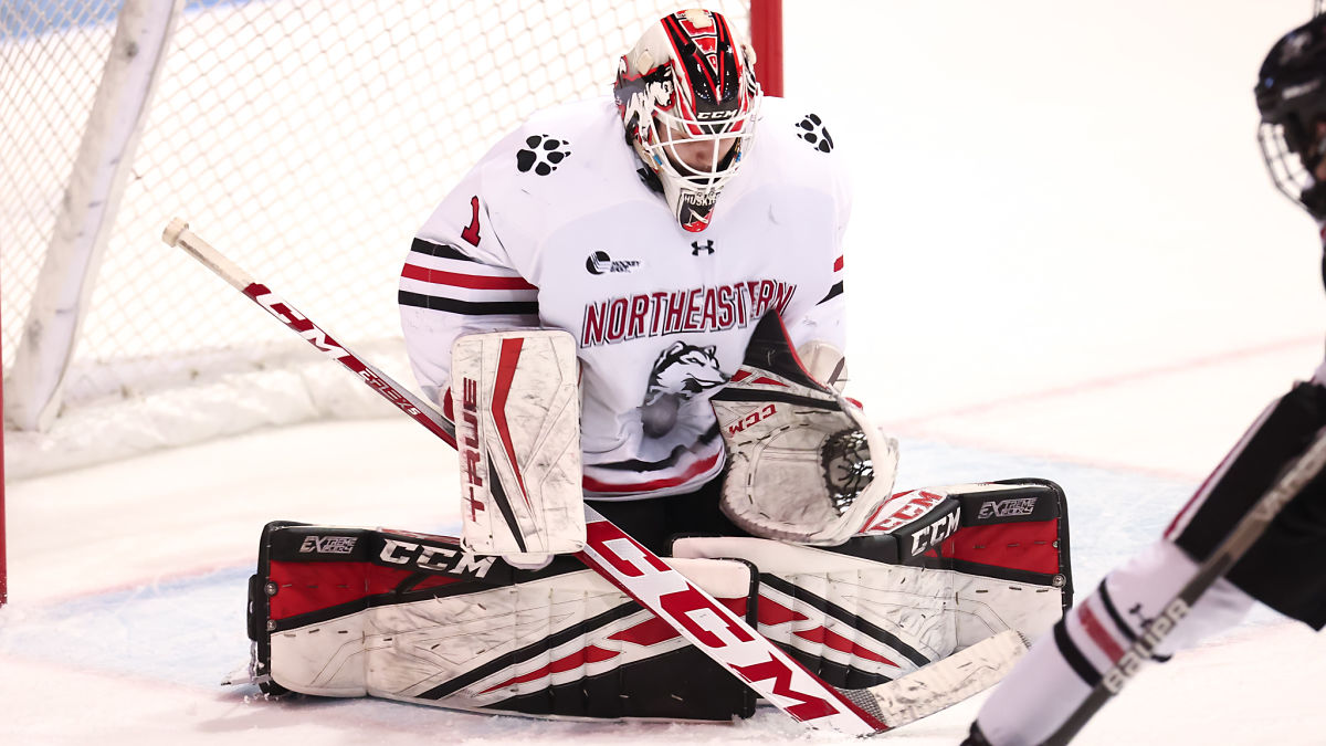 Northeastern goaltender Devon Levi