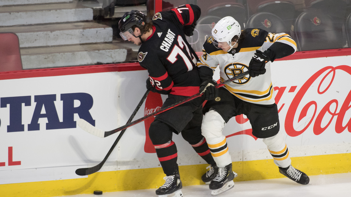 Boston Bruins forward Jack Studnicka