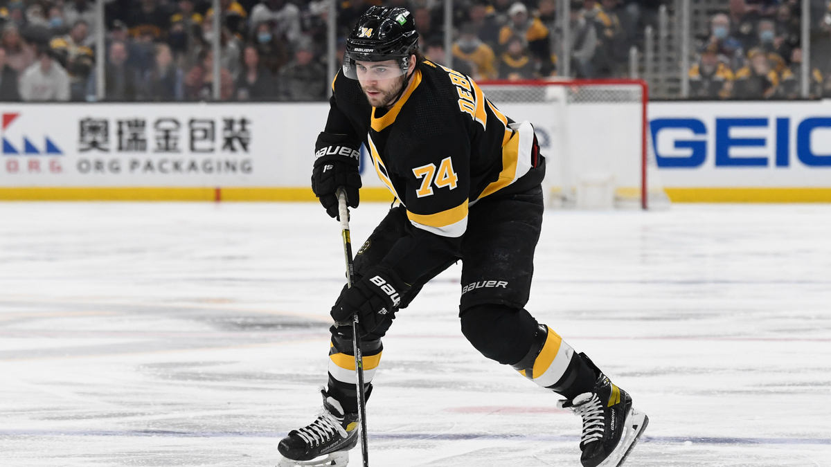Boston Bruins forward Jake DeBrusk