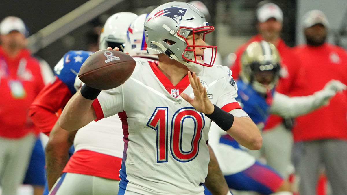 New England Patriots quarterback Mac Jones
