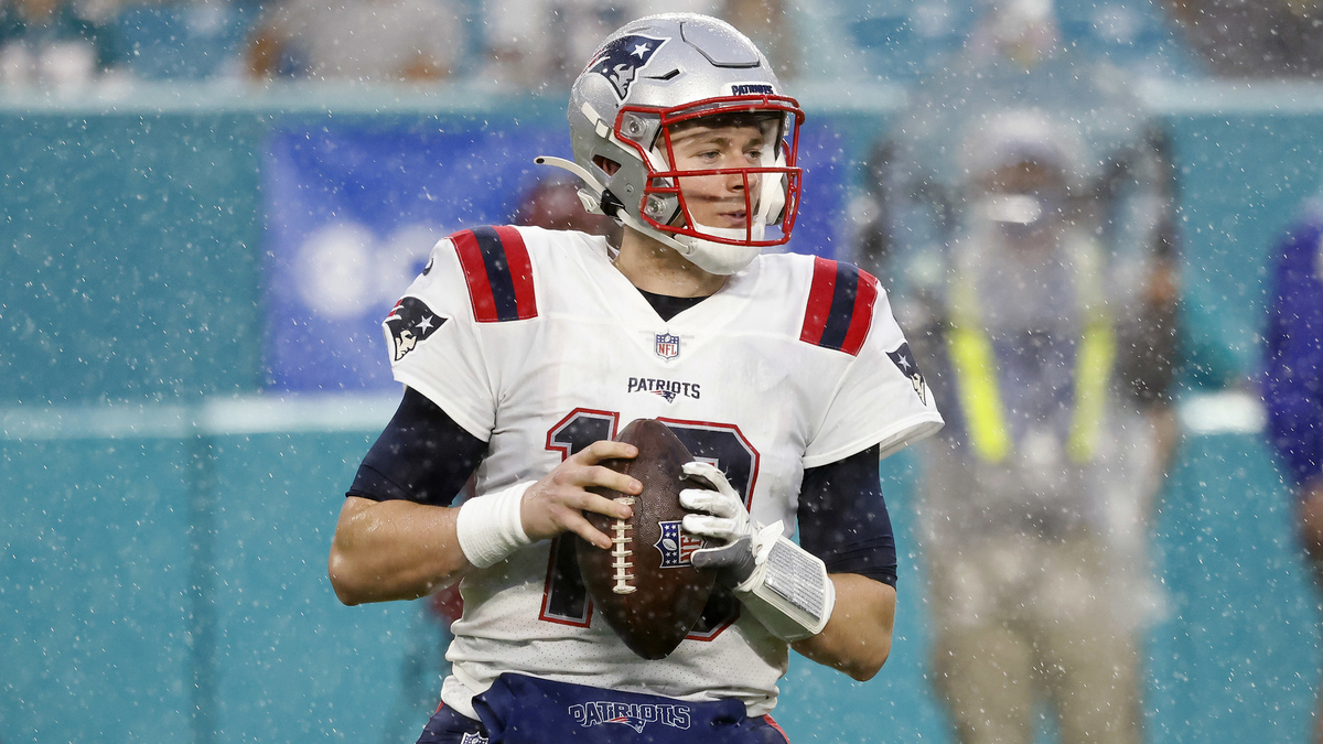 New England Patriots quarterback Mac Jones