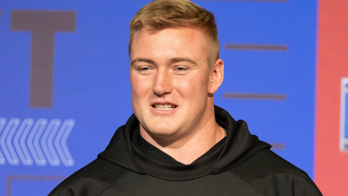 Central Michigan offensive lineman Bernhard Raimann
