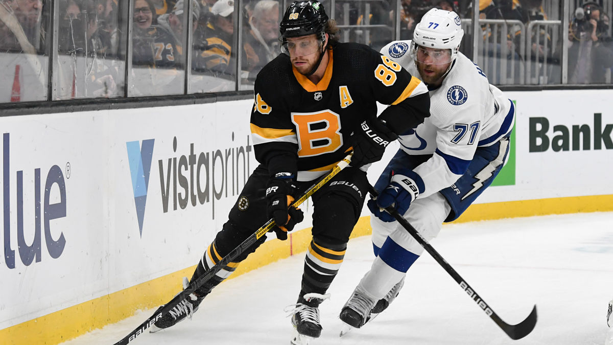 Boston Bruins winger David Pastrnak