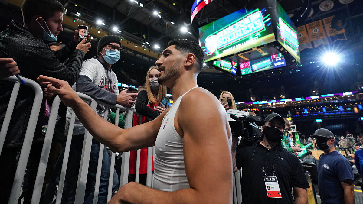 NBA center Enes Freedom