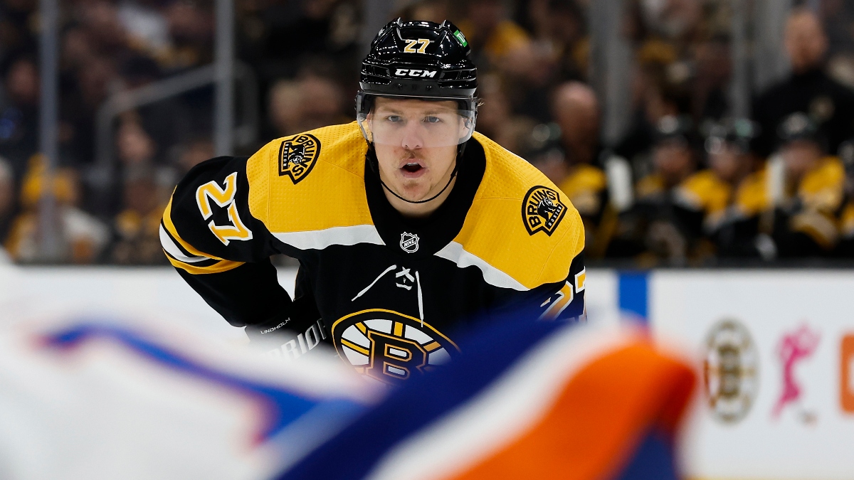 Boston Bruins defenseman Hampus Lindholm