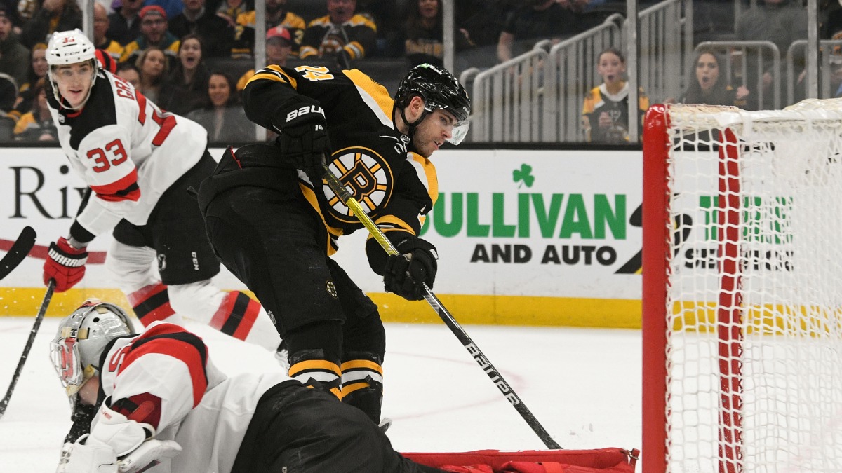 Boston Bruins forward Jake DeBrusk