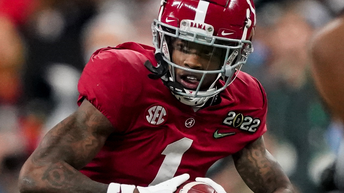 Alabama wide receiver Jameson Williams