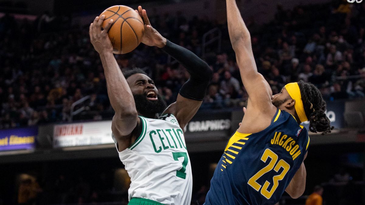 Boston Celtics forward Jaylen Brown