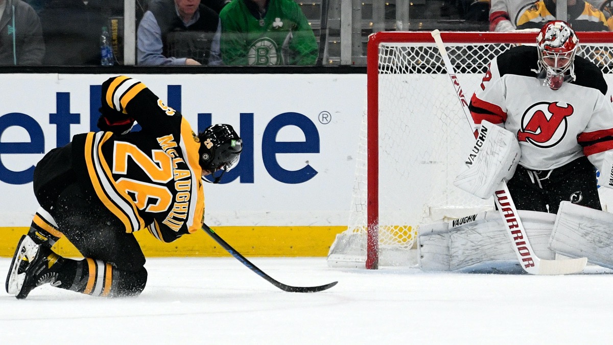 Boston Bruins center Marc McLaughlin