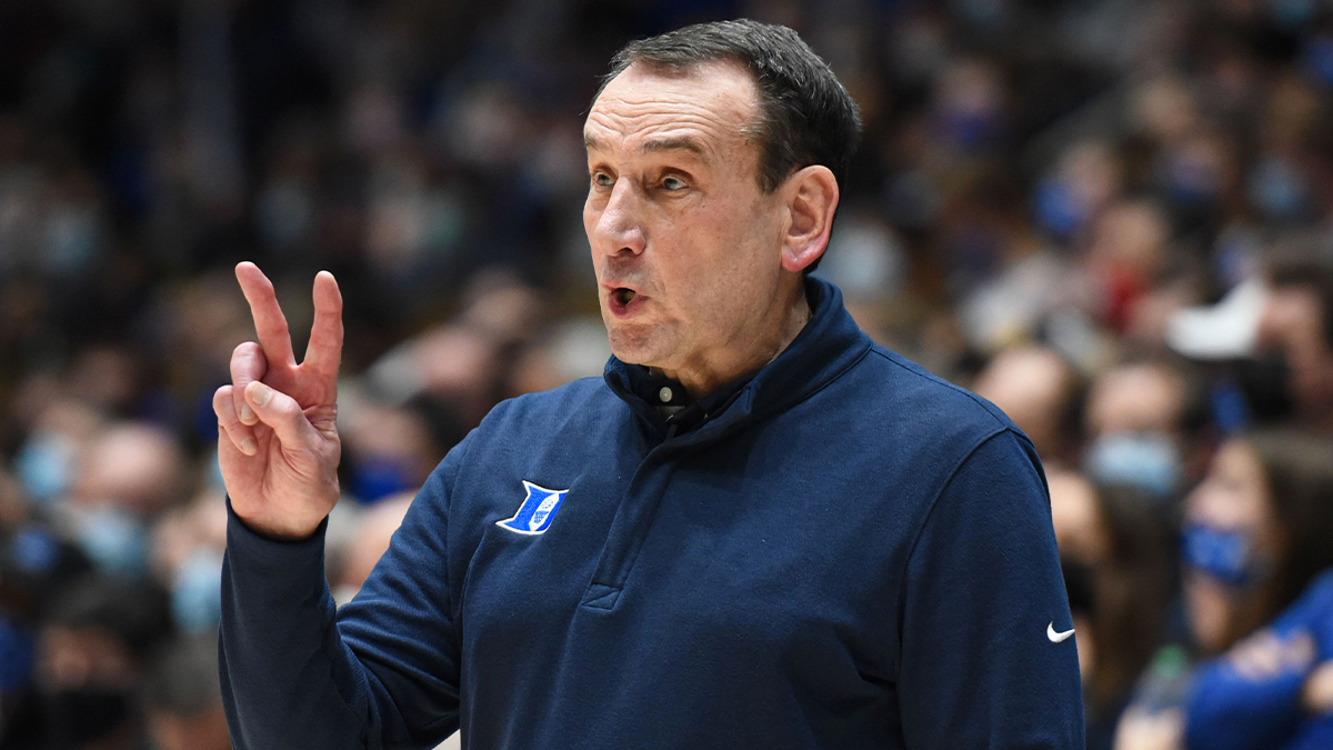Duke Blue Devils head coach Mike Krzyzewski