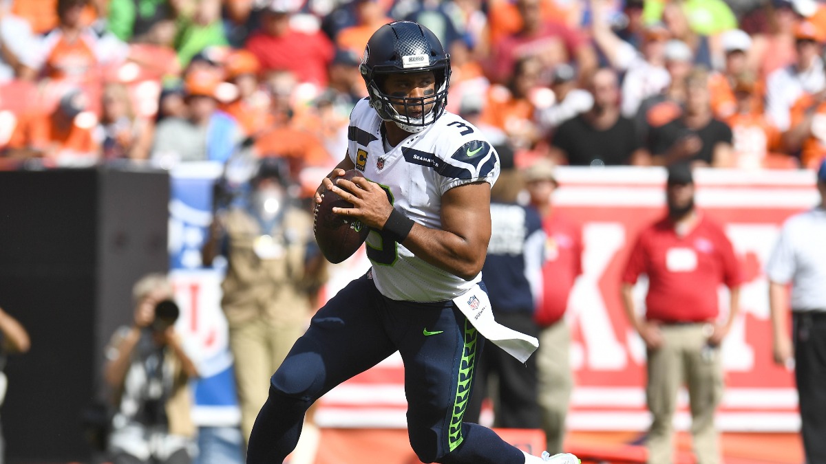 Denver Broncos quarterback Russell Wilson