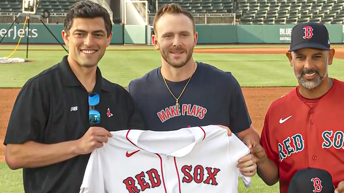 Boston Red Sox infielder Trevor Story