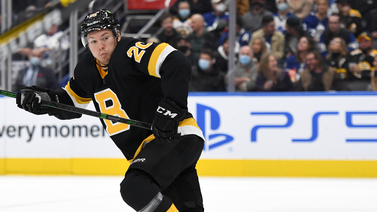 Boston Bruins forward Curtis Lazar