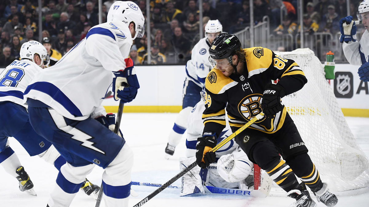 Boston Bruins forward David Pastrnak