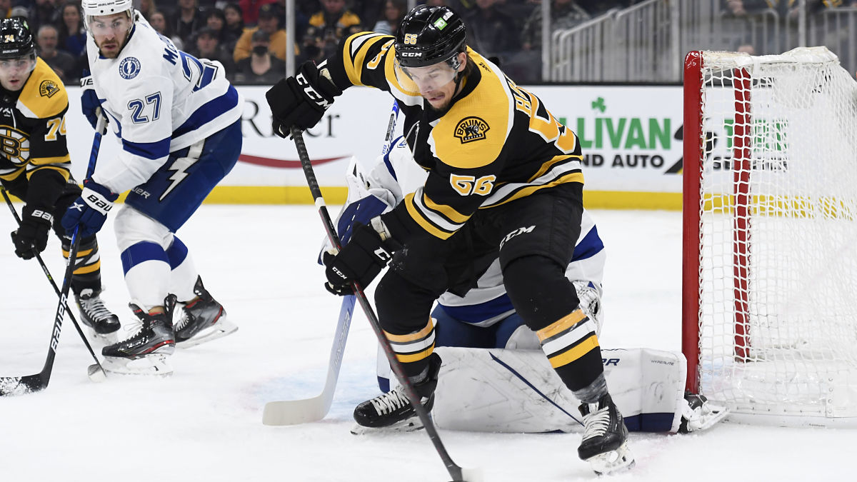 Boston Bruins forward Erik Haula