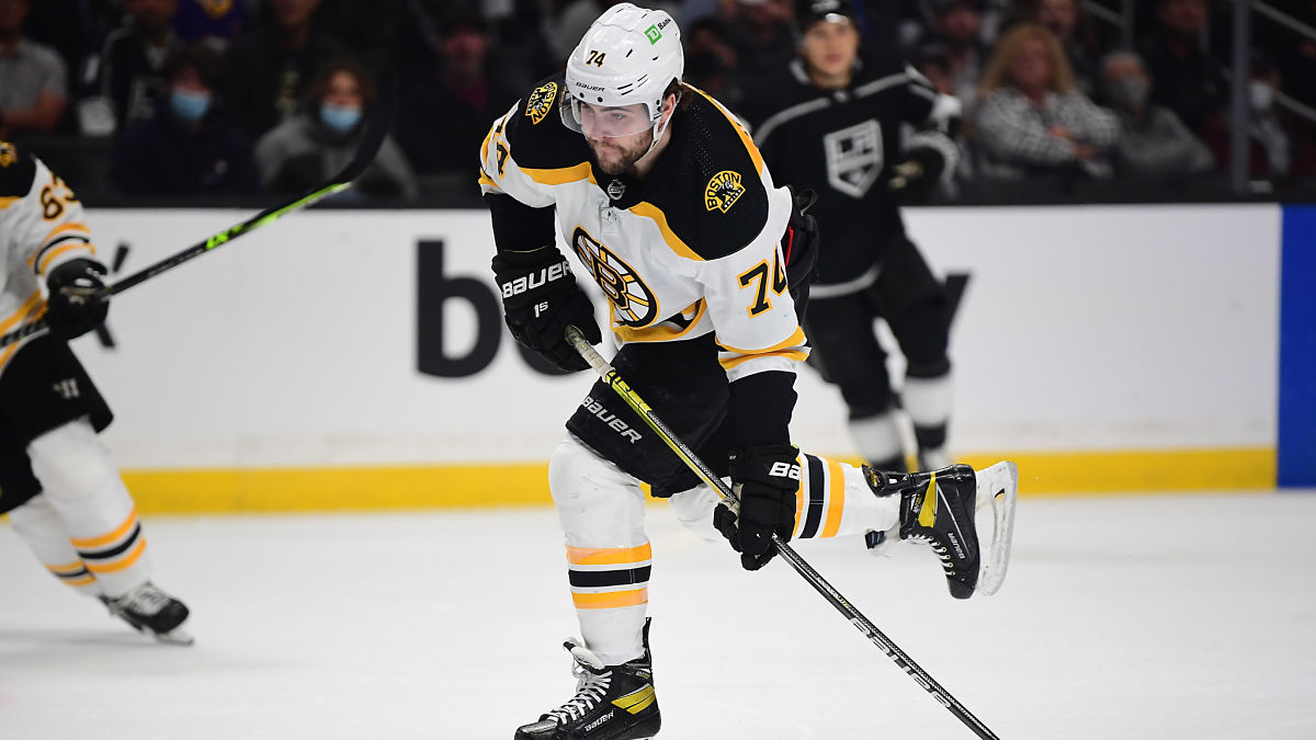 Boston Bruins winger Jake DeBrusk