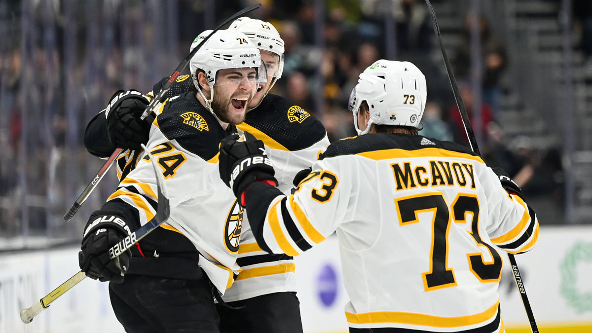 Boston Bruins winger Jake DeBrusk