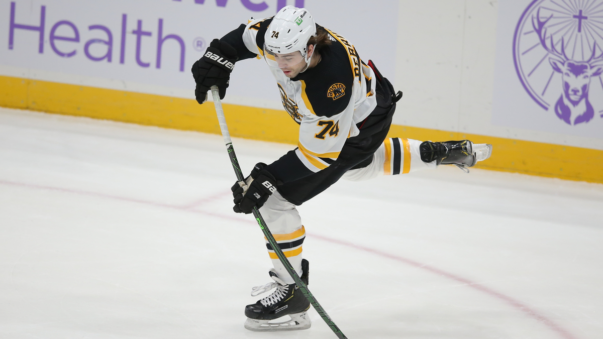 Boston Bruins forward Jake DeBrusk