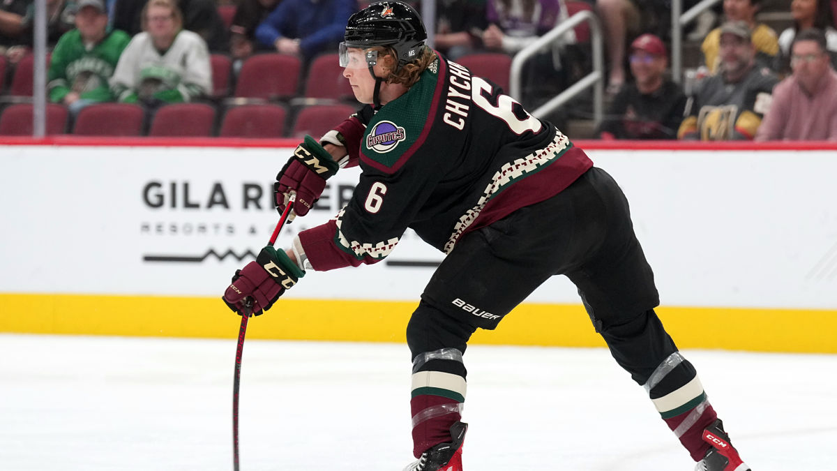 Arizona Coyotes defenseman Jakob Chychrun