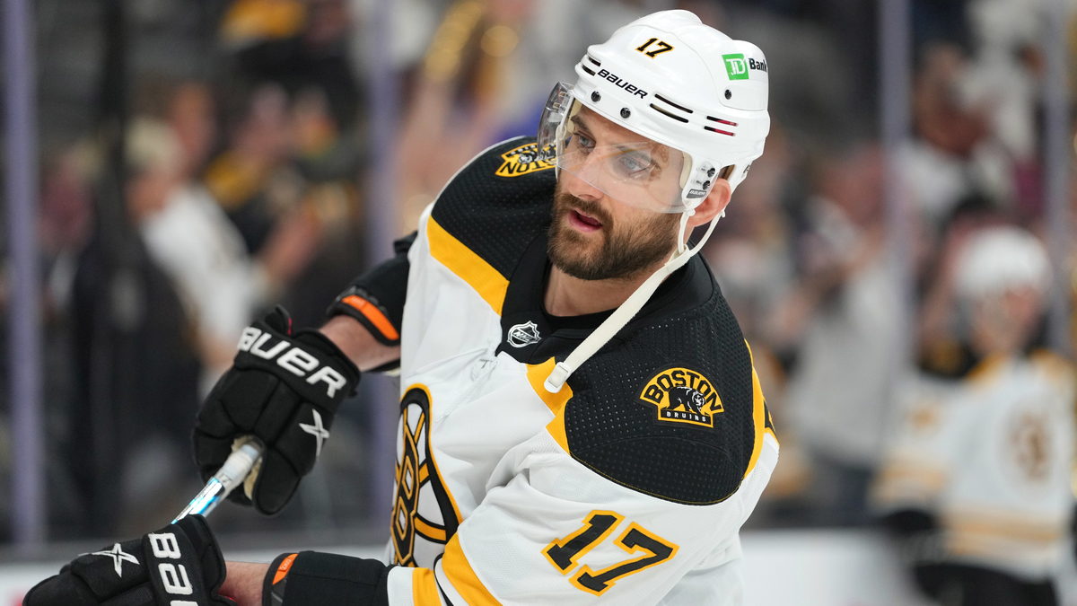 Boston Bruins forward Nick Folgino