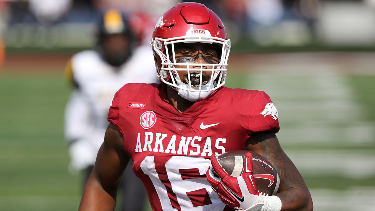 Arkansas receiver Treylon Burks