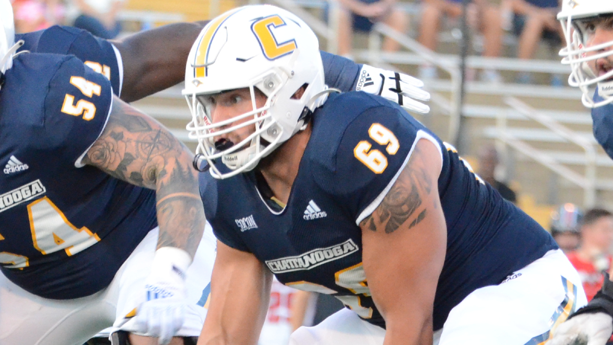 New England Patriots guard Cole Strange