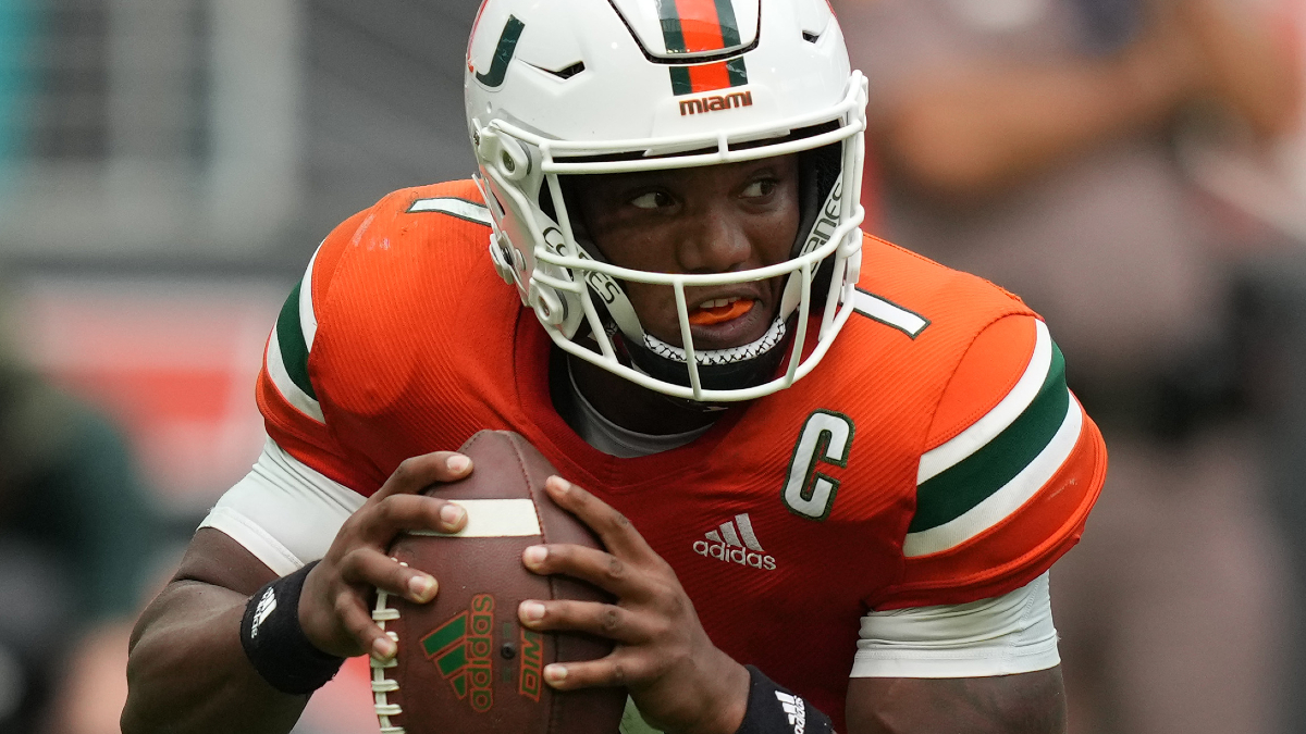 Miami Hurricanes quarterback D'Eriq Kin