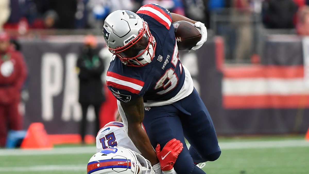 New England Patriots running back Damien Harris