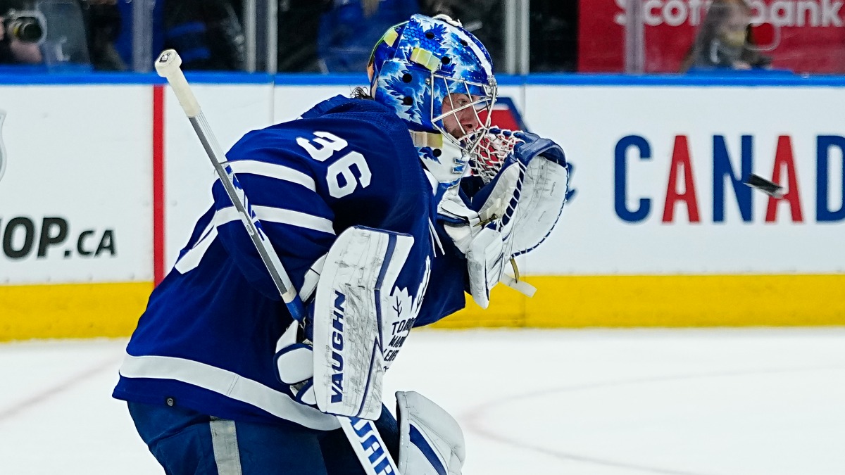 Toronto Maple Leafs goalie Jack Campbell