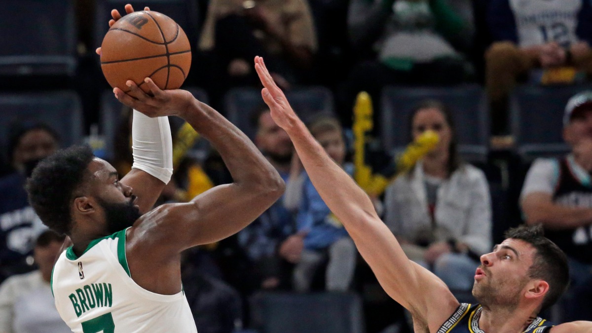 Boston Celtics guard Jaylen Brown