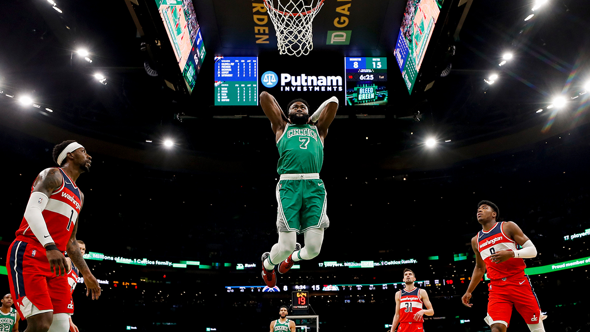 Boston Celtics guard Jaylen Brown