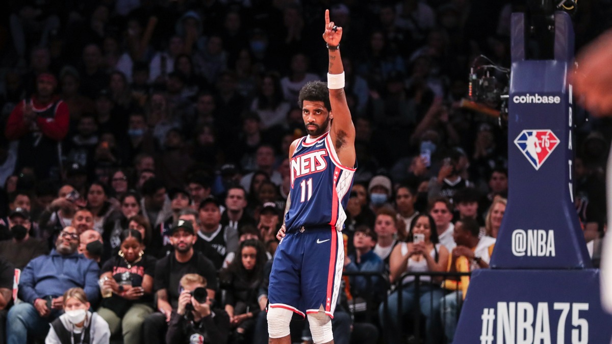 Brooklyn Nets point guard Kyrie Irving