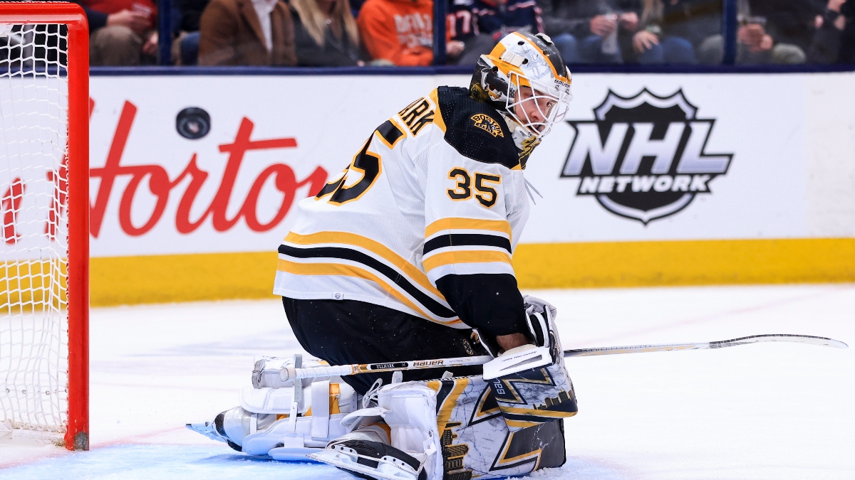 Boston Bruins goaltender Linus Ullmark