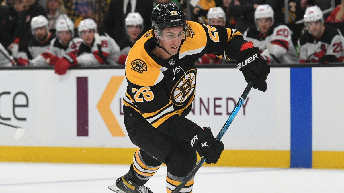 Boston Bruins forward Marc McLaughlin
