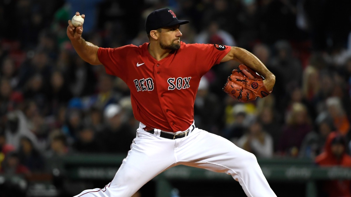 Boston Red Sox starting pitcher Nathan Eovaldi