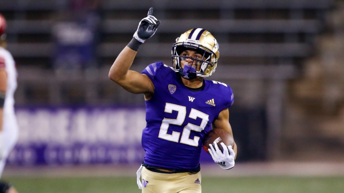 Washington Huskies defensive back Trent McDuffie