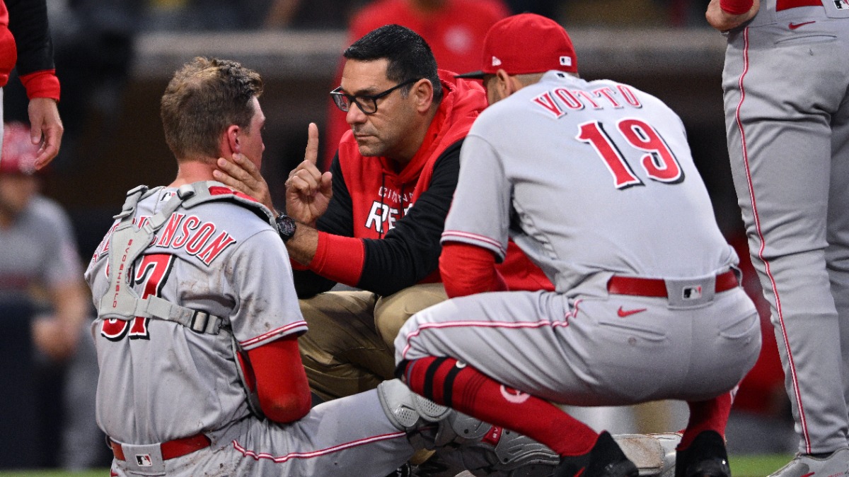 Cincinnati Reds catcher Tyler Stephenson