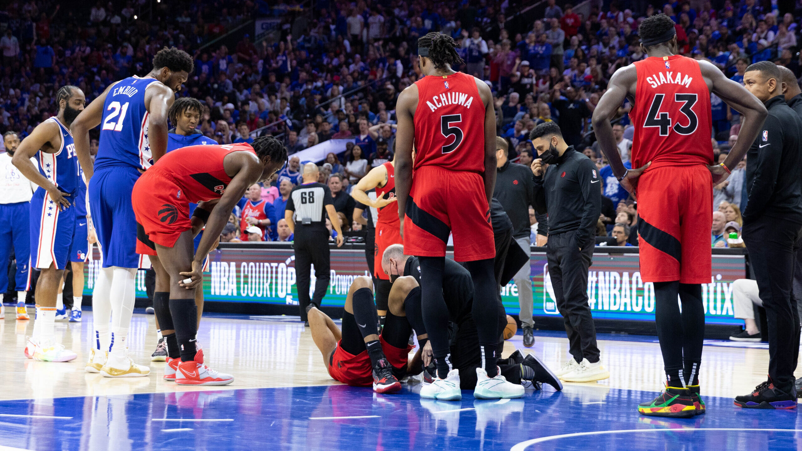 NBA: Playoffs-Toronto Raptors at Philadelphia 76ers