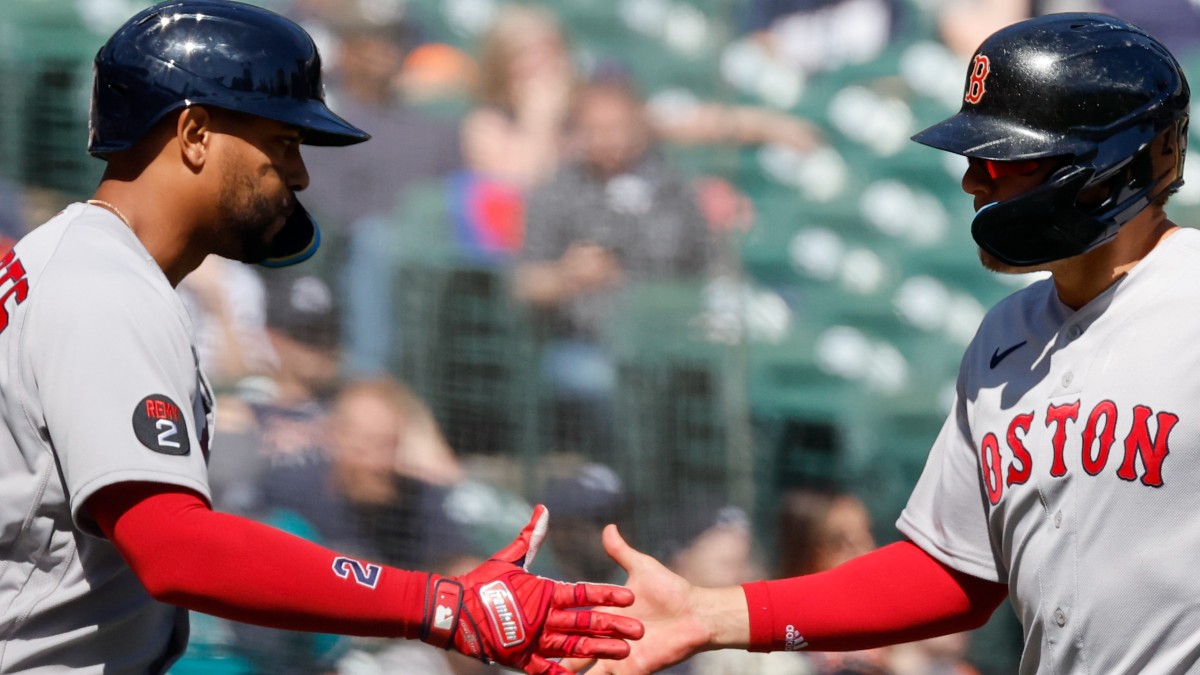 Boston Red Sox shortstop Xander Bogaerts and center fielder Kiké Hernández