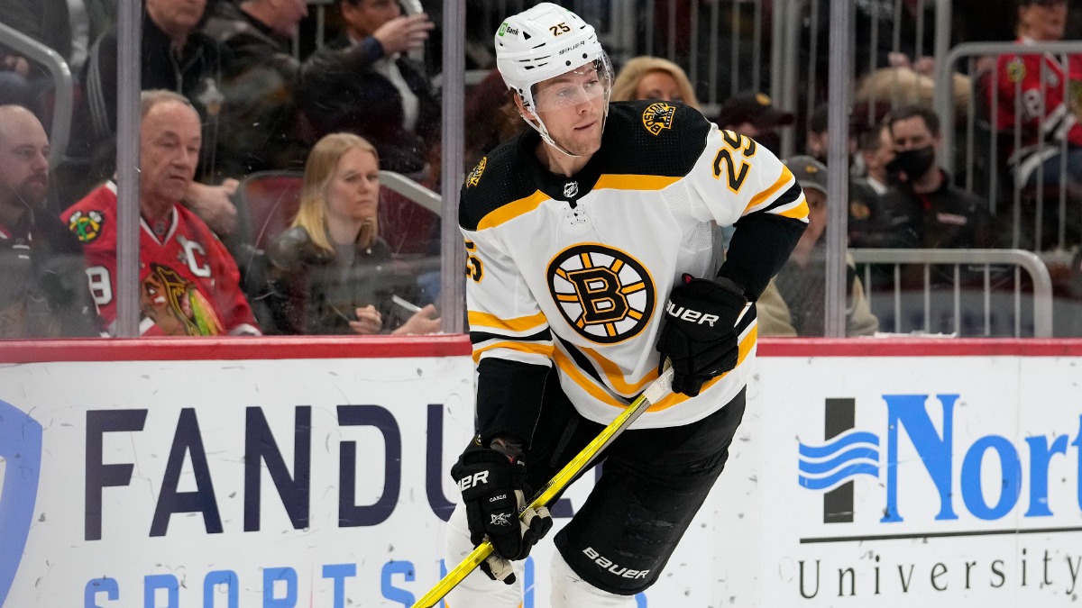 Boston Bruins defenseman Brandon Carlo