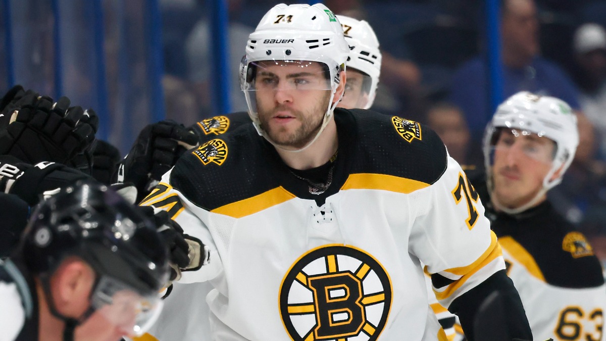 Boston Bruins winger Jake DeBrusk