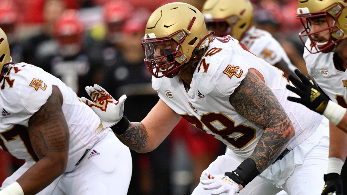 Boston College eagles tackle Tyler Vrabel
