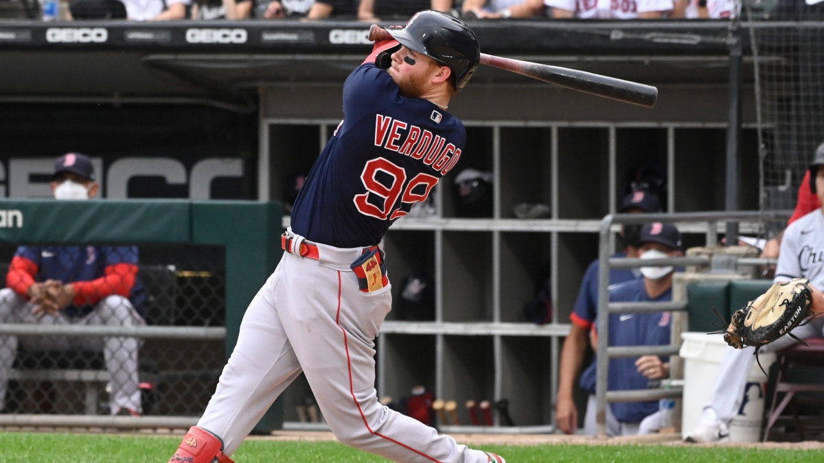 Boston Red Sox left fielder Alex Verdugo