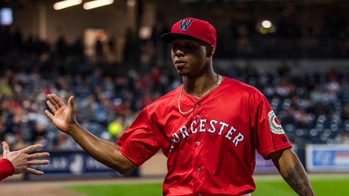 Worcester Red Sox pitcher Brayan Bello