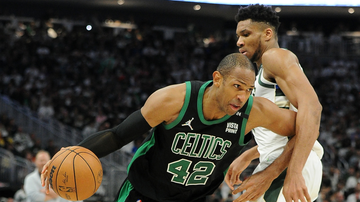 Milwaukee Bucks forward Giannis Antetokounmpo, Boston Celtics center Al Horford