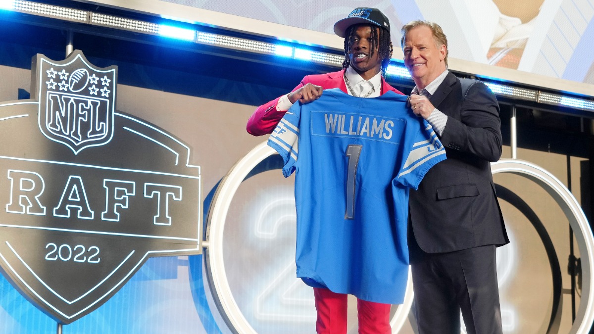 Detroit Lions wide receiver Jameson Williams