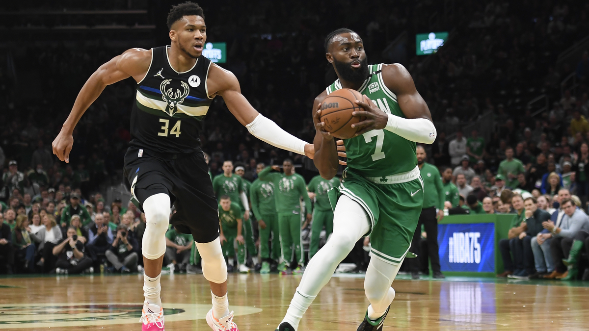 Boston Celtics forward Jaylen Brown