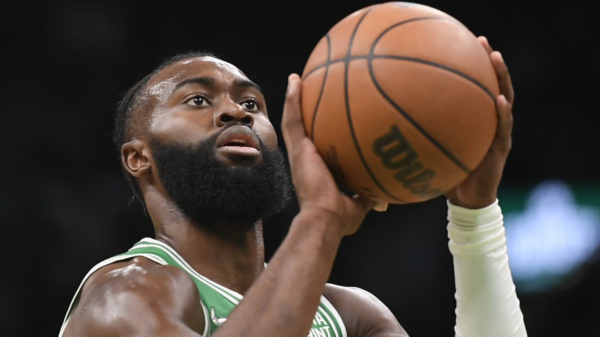 Boston Celtics forward Jaylen Brown