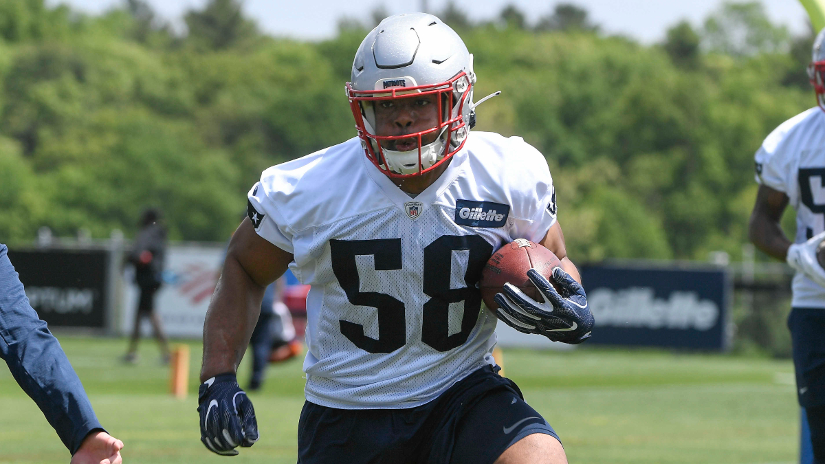 New England Patriots running back Kevin Harris
