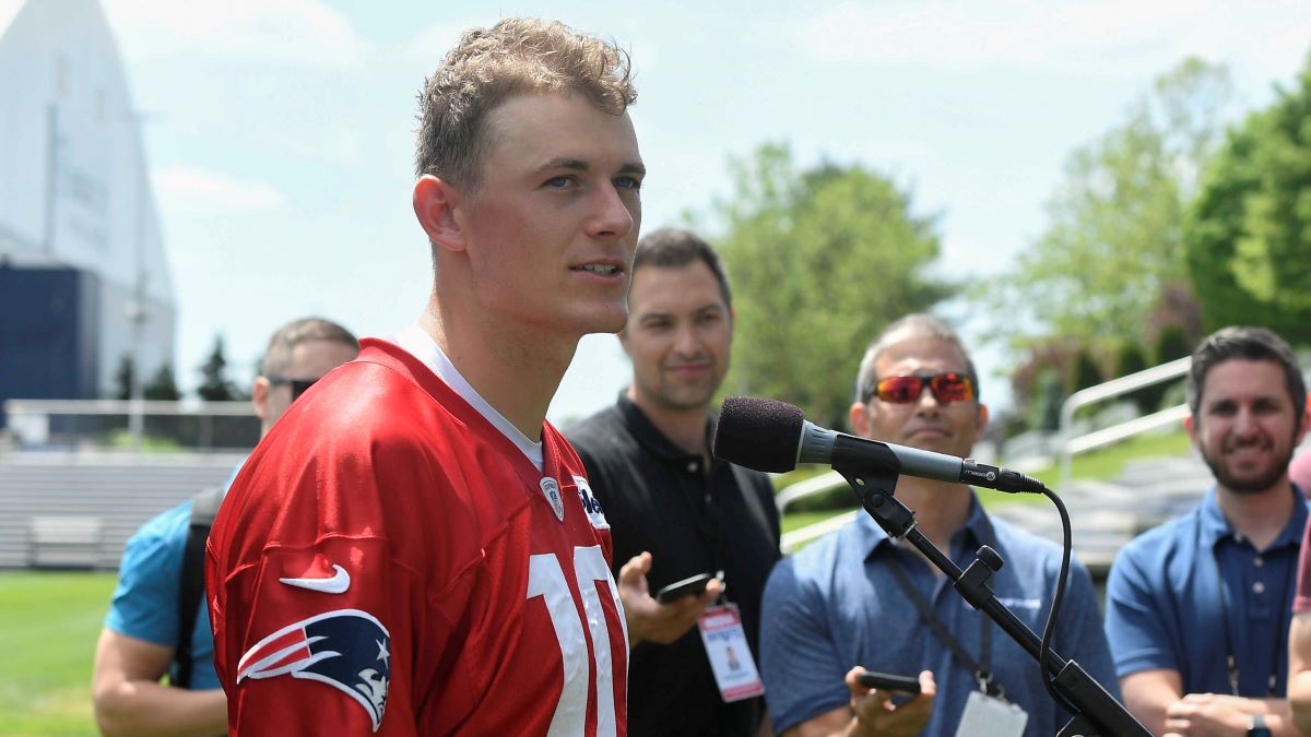 New England Patriots quarterback Mac Jones